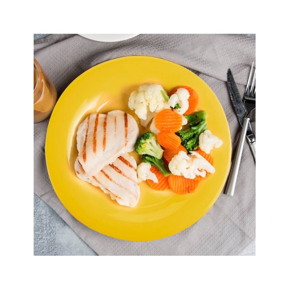 GASTROPLAST - Set de 6 Platos Pc Amarillo 23 Cm GASTROPLAST