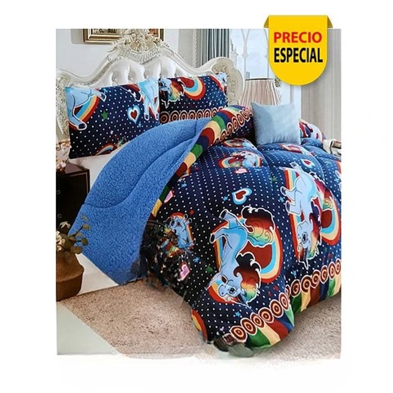 GENERICO - Plumón Sherpa 1 ,5 Plaza Arcoiris y Unicornios