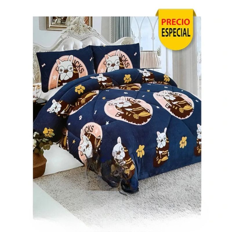 GENERICO - Plumón Sherpa 1 ,5 Plaza Azul y Perritos