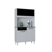 Mueble de cocina Grazi 90 cm blanco/negro