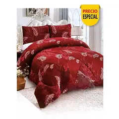GENERICO - Plumón Sherpa 2 Plazas Rojo y Hojas