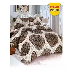 GENERICO - Plumón Sherpa 2 Plazas Blanco y Mandala