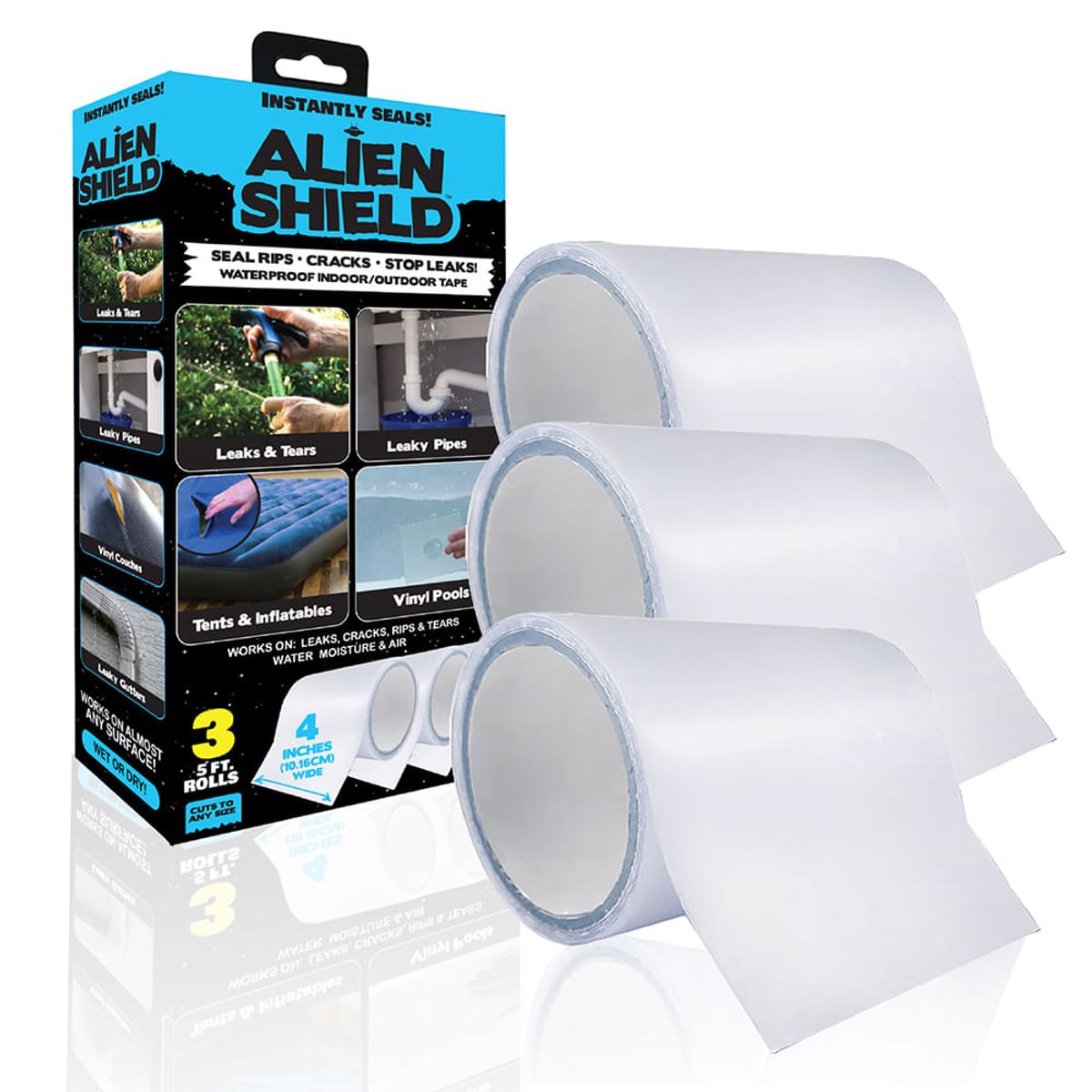ALIEN SHIELD - Set 3 Cintas Adhesivas Aislantes Alien Shield Aisladora Ultra Fuerte Impermeable