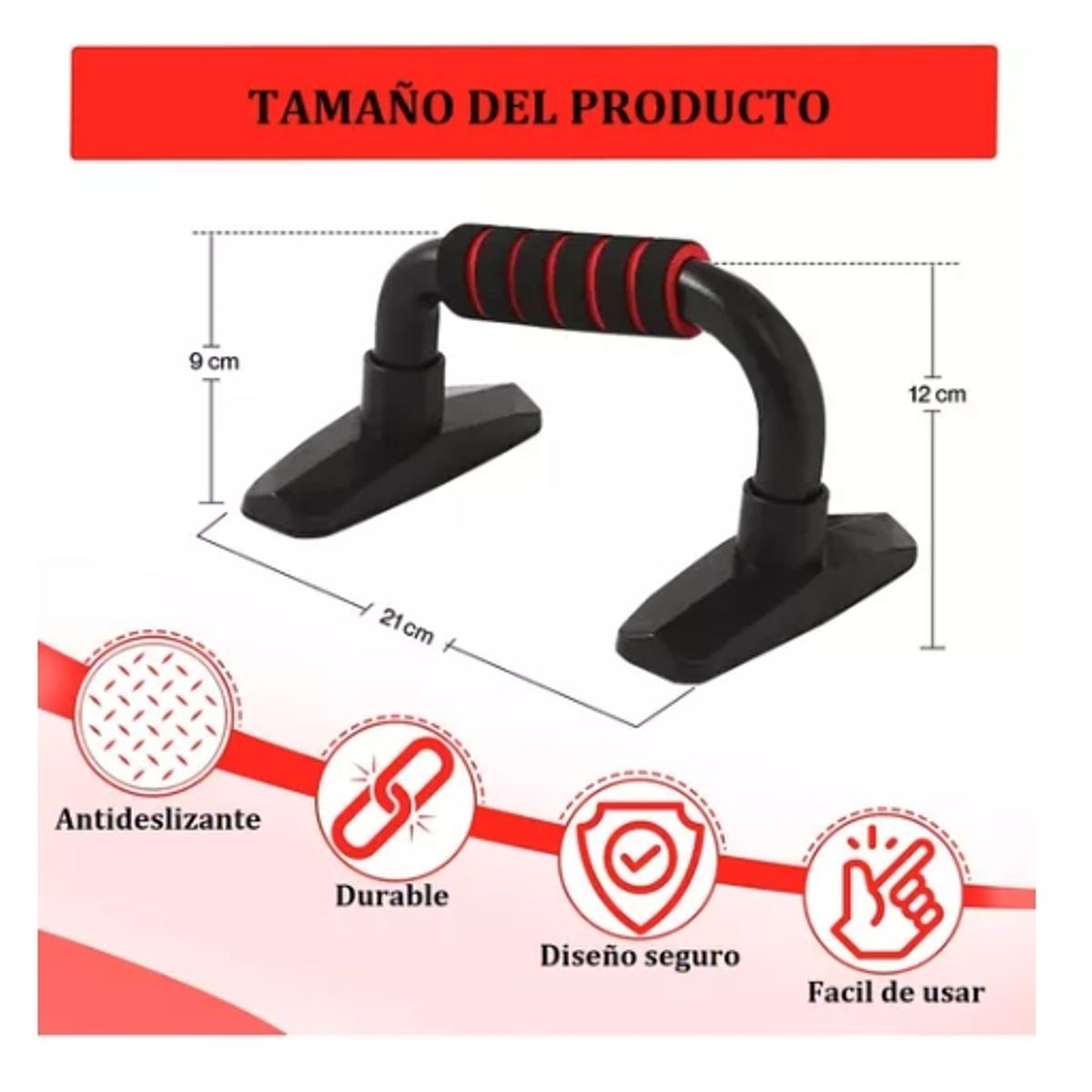 GENERICO - Push Up Flexiones Barras Push Up Barras Para Flexiones Sport