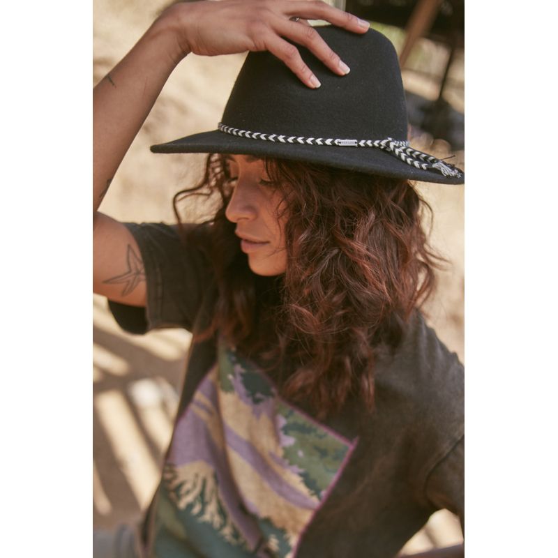 WILD LAMA - Sombrero Lana Coachella Negro Wild Lama