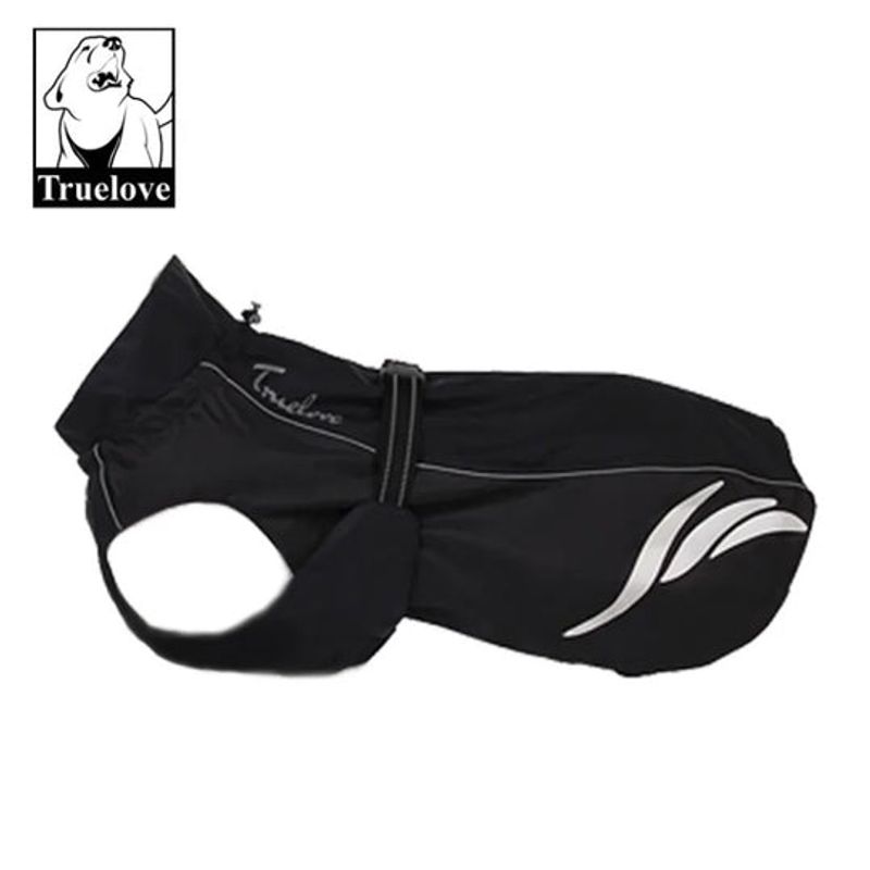 GENERICO - Parka Chaqueta Impermeable Para Perros Truelove Black 40 cm
