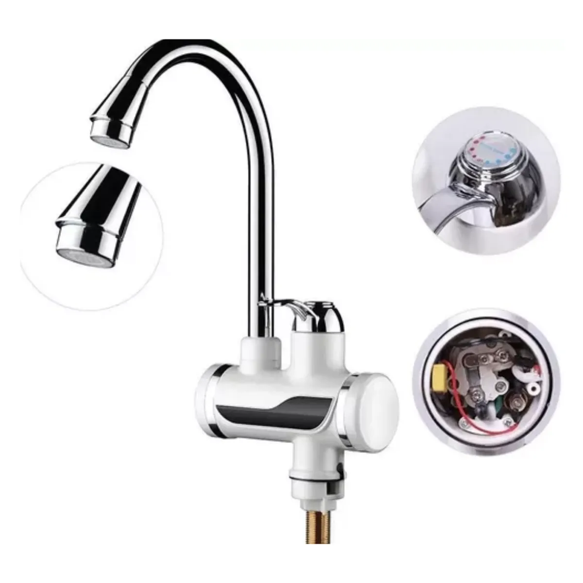 GENERICO - Grifo Calentador De Agua Eléctrico 3000w Calienta En 3seg