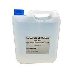 GENERICO - Agua bidestlada bidón de 5 Lts