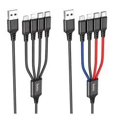 HOCO - CABLE DE CARGA 3 EN 1 NEGRO