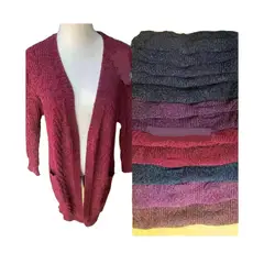 AGW - Pack 3 Chaleco Mujer Largo Chenille