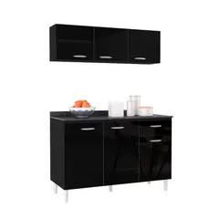TAHUARI - Mueble de cocina con aereo Maria Gracia negro