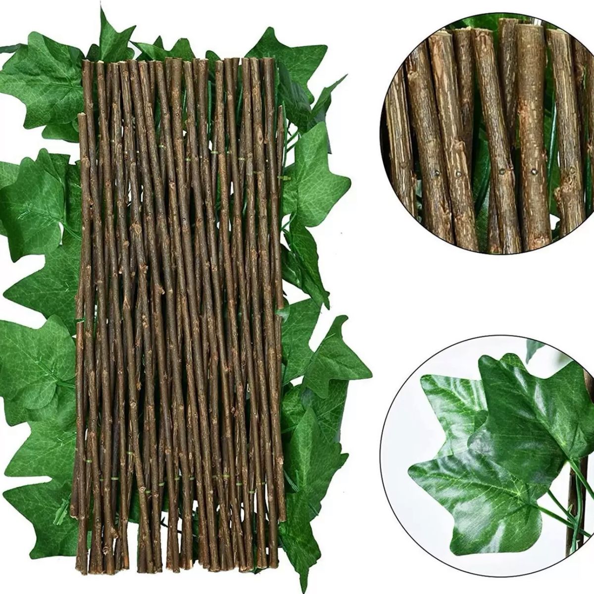 GENERICO - Malla Valla Cerca Planta Enredadera Artificial Hojas 120 Cm