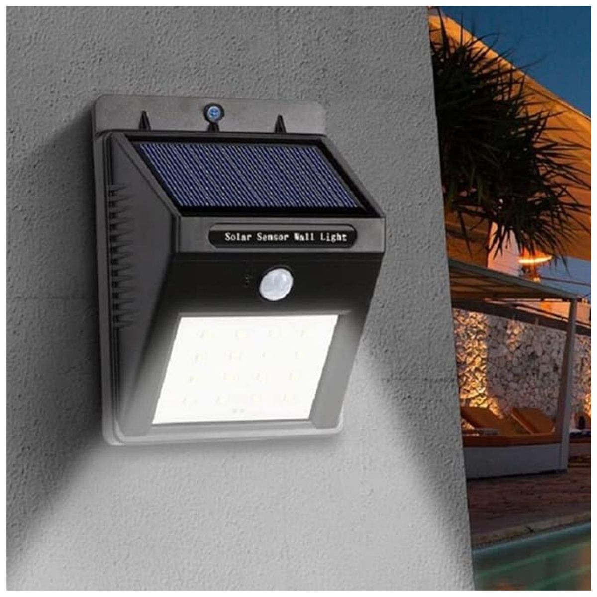 HB LEDS - Foco Solar LED Con Sensor De Movimiento 5W