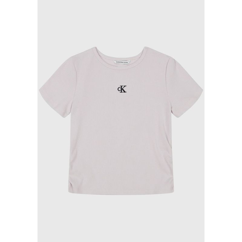 CALVIN KLEIN - Polera Niña Shirred Baby Rosado Calvin Klein