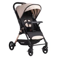 Coche de Paseo City Reversible con Bandeja Beige