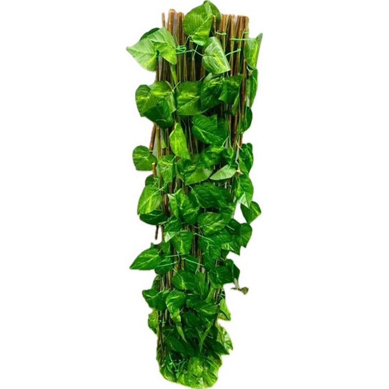 GENERICO - Malla Valla Cerca Planta Enredadera Artificial Hojas 120 Cm