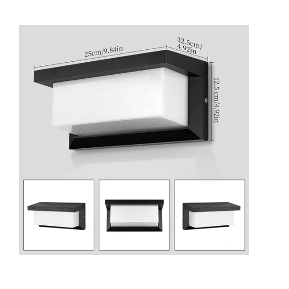 ESHOPANGIE - Aplique Led Cálida 15w Moderno Ip65 Impermeable Exterior