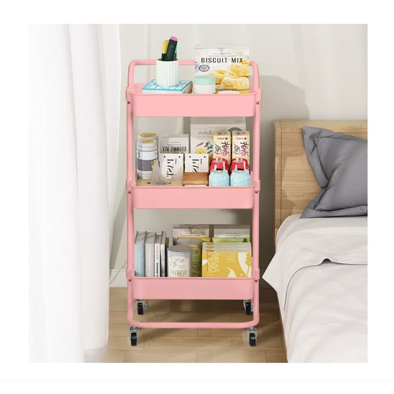 GENERICO - Carro Organizador Mueble Estante De Almacenamiento 3 Niveles