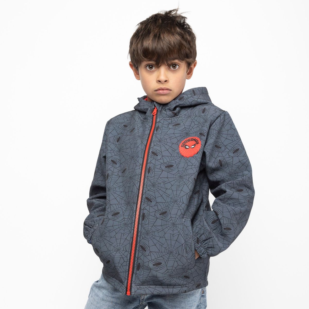 MARVEL - Chaqueta Niño Telaraña Spiderman Negro Marvel