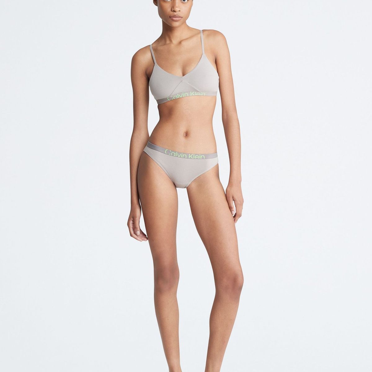 CALVIN KLEIN - Bralette Future Shift Beige Calvin Klein