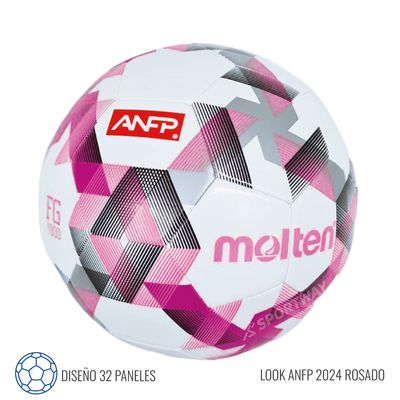 Imagen 2 del producto Balon Futbol FG 1000 ANFP Logo Blanco/Rosado T5