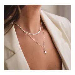 GENERICO - Conjunto Zara (Incluye choker cinta y collar estrella fugaz)