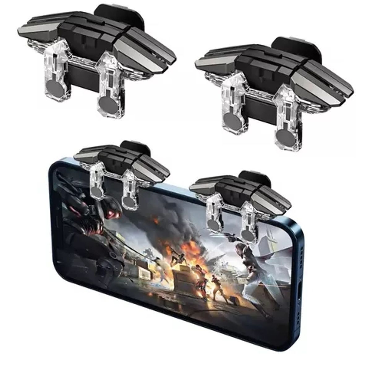 GENERICO - Gatillos Gamer Sarafox K5 Celular Móvil + Dedales De Regalo