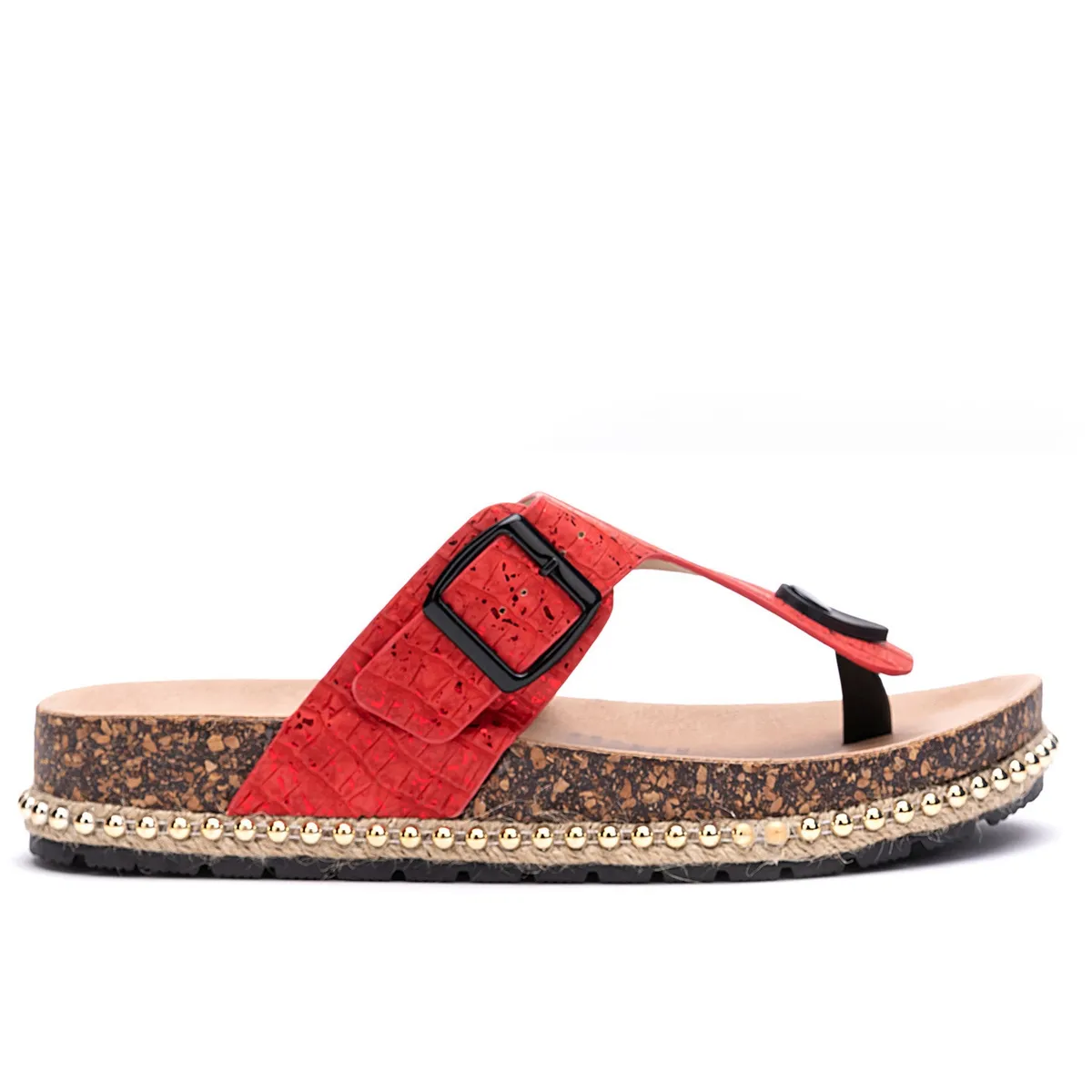 CHINITOWN - Sandalia Mujer Rojo Zuri Chinitown