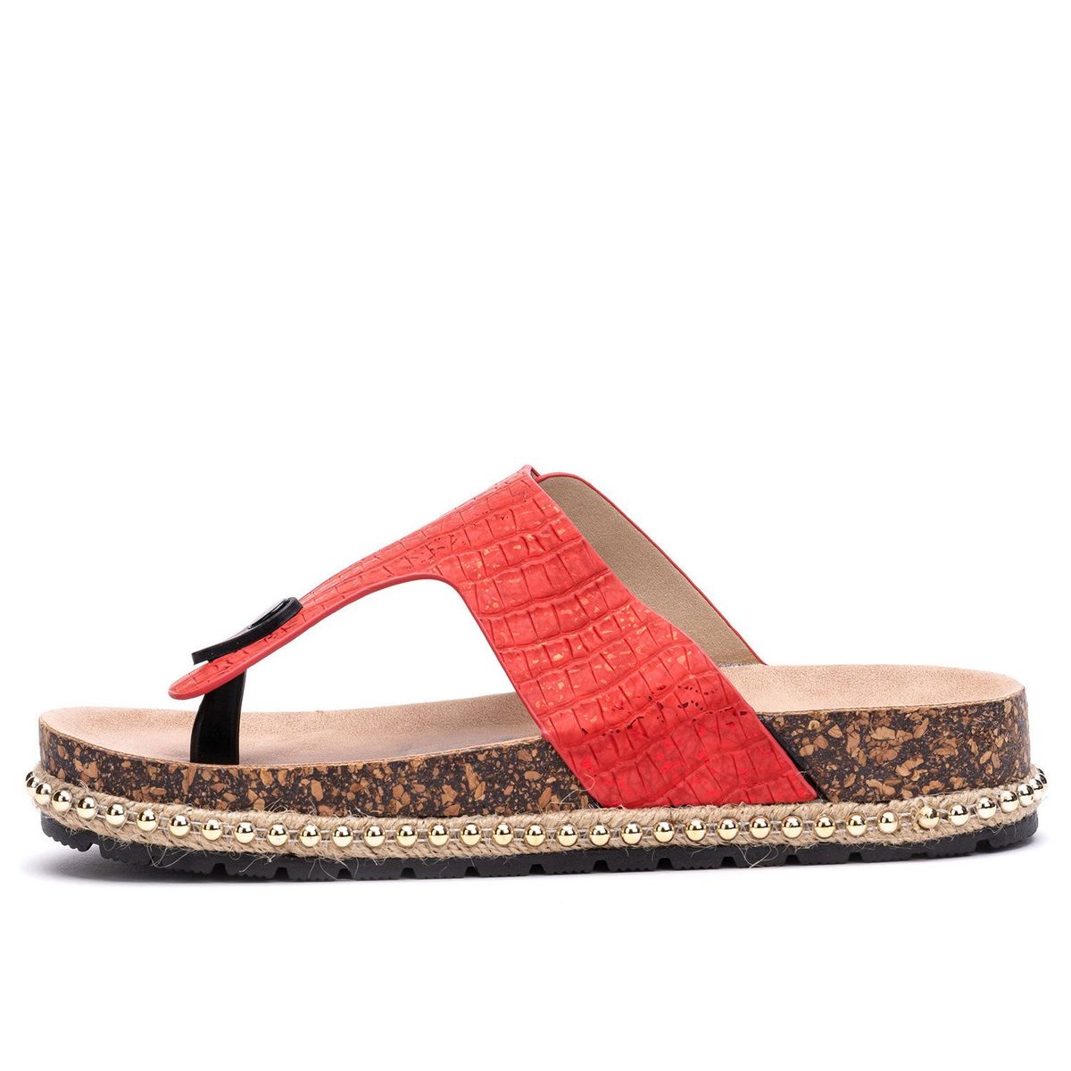 CHINITOWN - Sandalia Mujer Rojo Zuri Chinitown