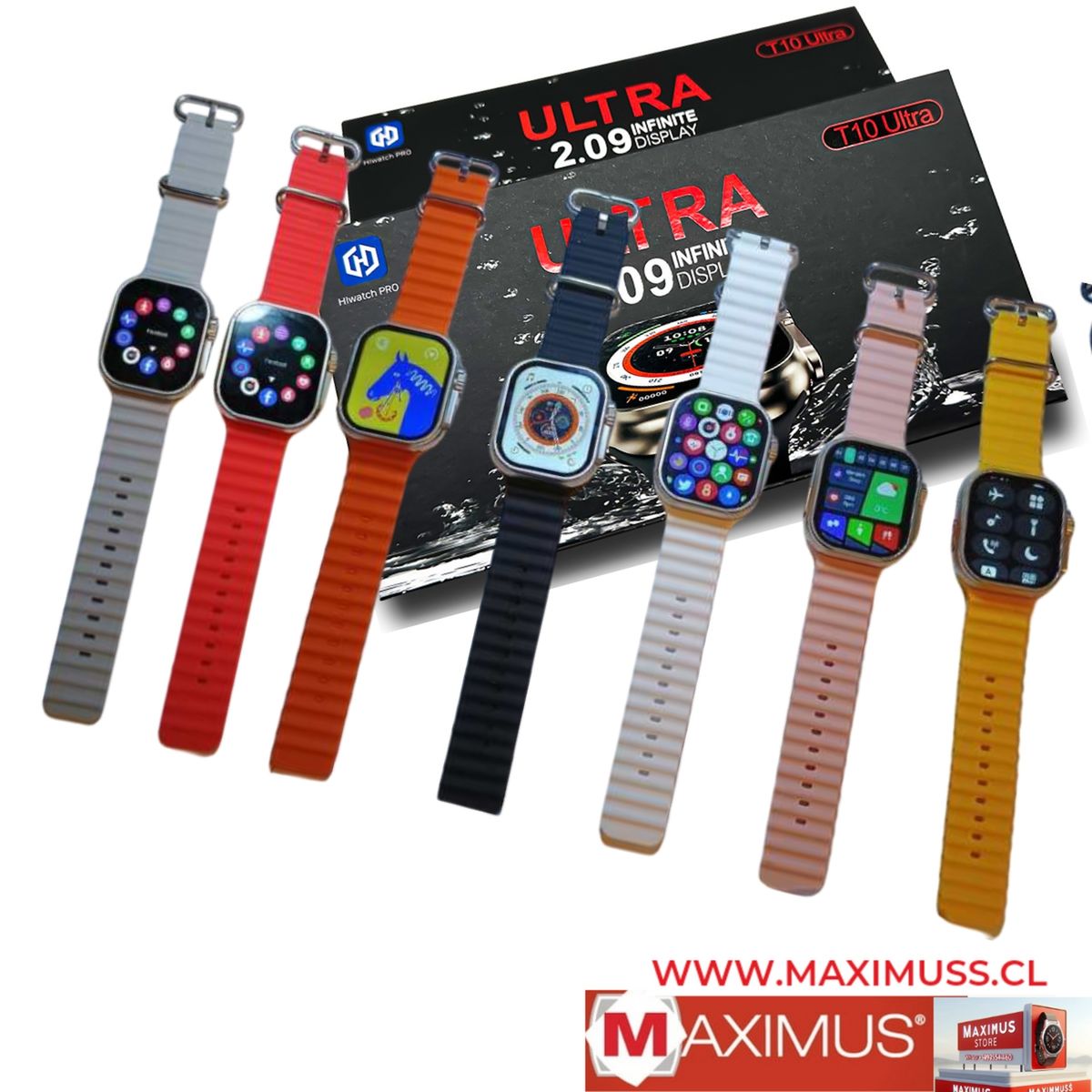 GENERICO - RELOJ T10 ULTRA INTELIGENTE SMARTWATCH  REALIZA LLAMADAS