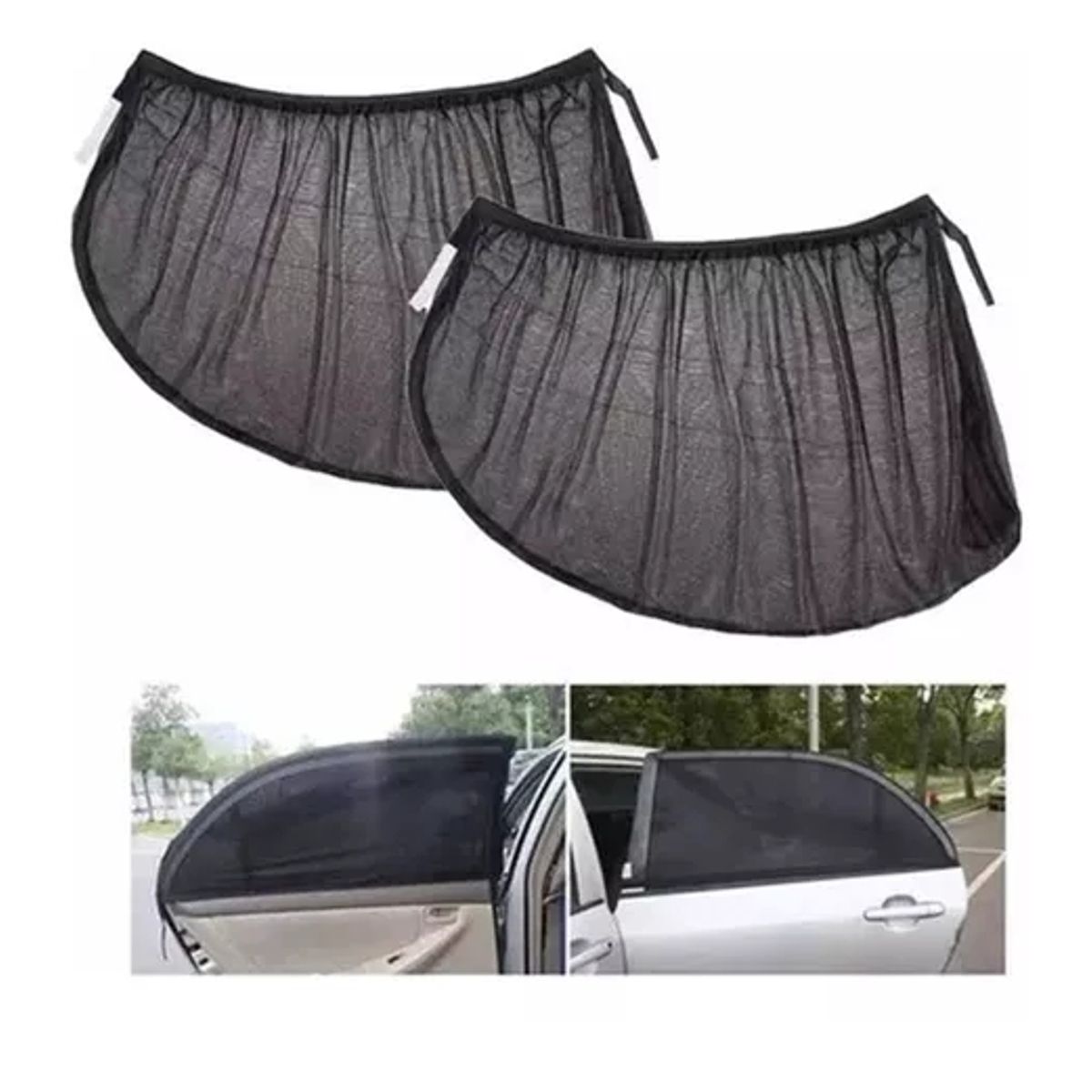 GENERICO - Malla Tapa Sol Para Auto Protector De Ventana