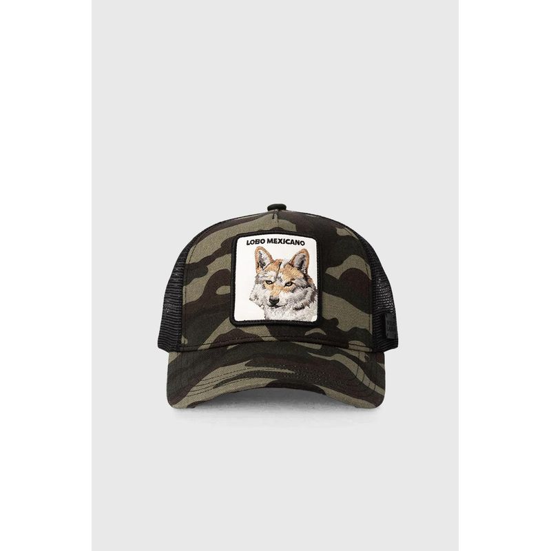 WILD LAMA - Jockey Lobo Mexicano Orgánico Camo México - Verde oscuro