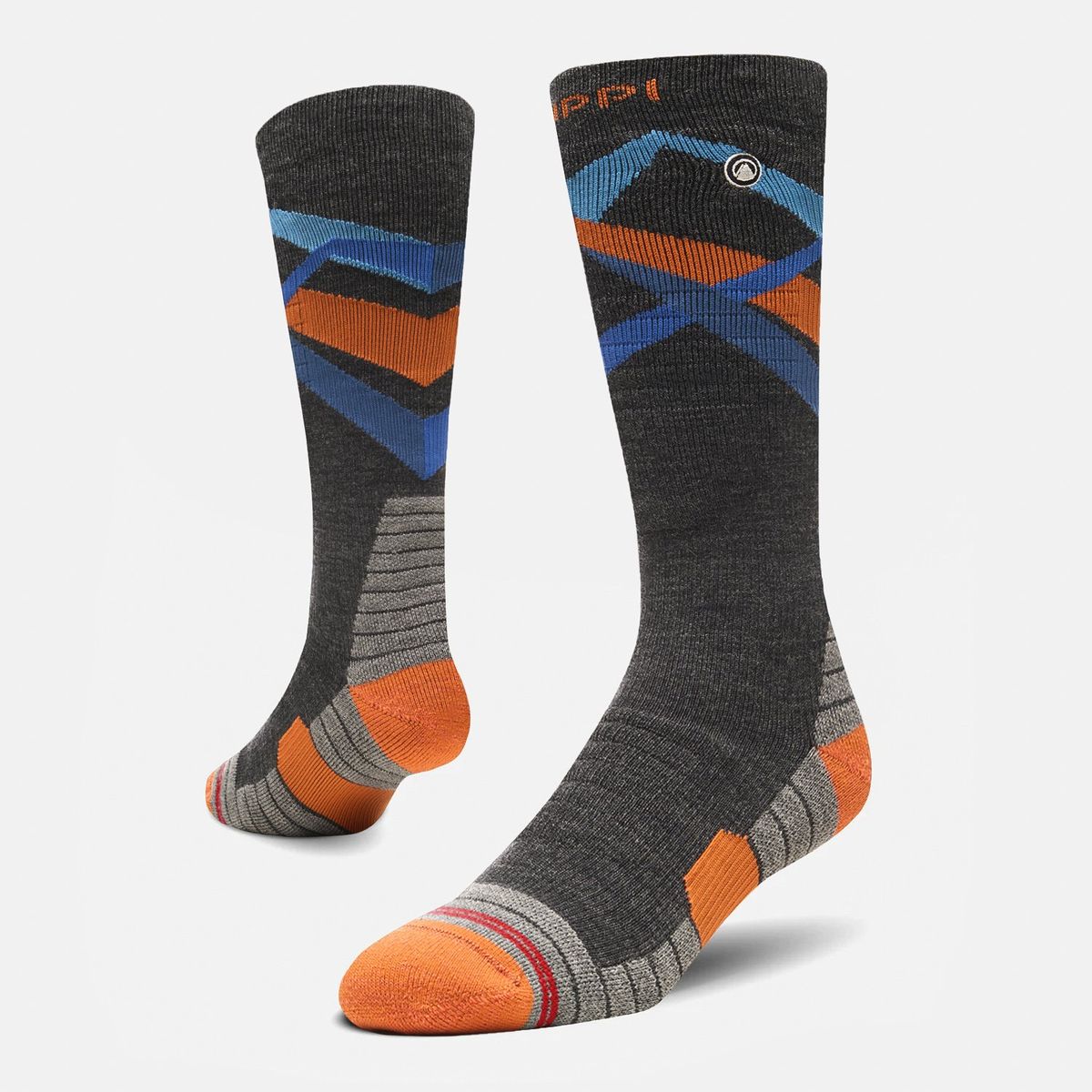 LIPPI - Calcetin Hombre All Mountain Ski Socks Melange Gris Lippi