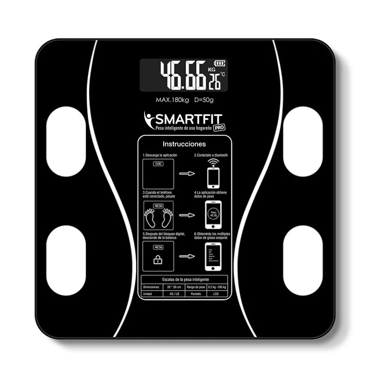SMARTFIT PRO - Balanza Inteligente Digital para personas SmartFit Pro