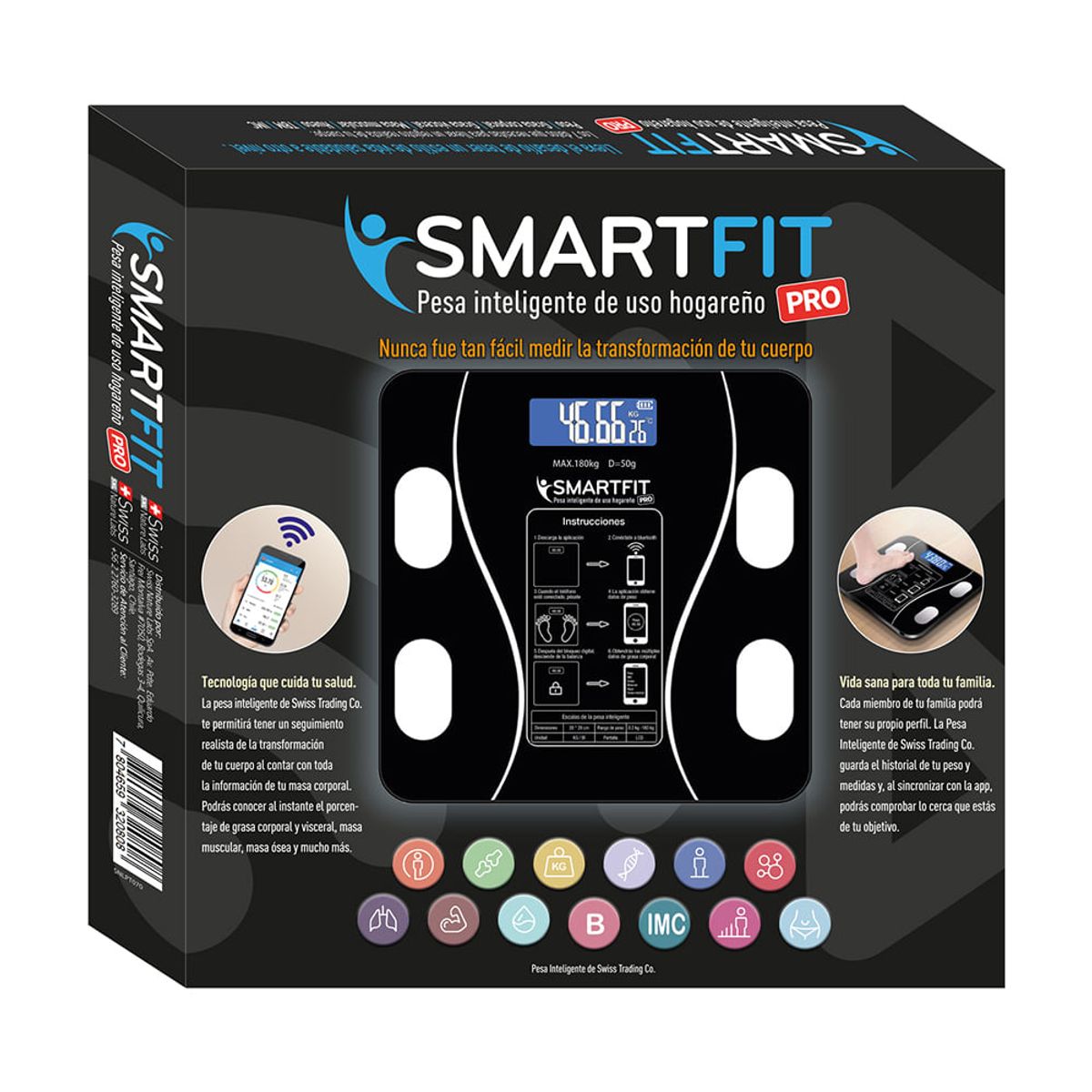 SMARTFIT PRO - Balanza Inteligente Digital para personas SmartFit Pro