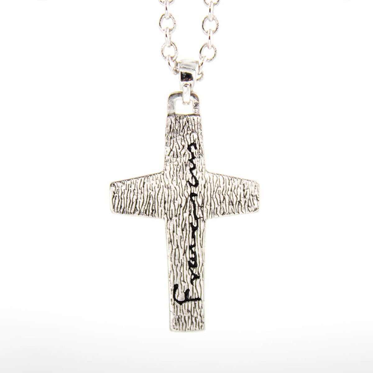 CRUZ BUEN PASTOR - Cruz del Buen Pastor Cadena de oro o plata para hombres