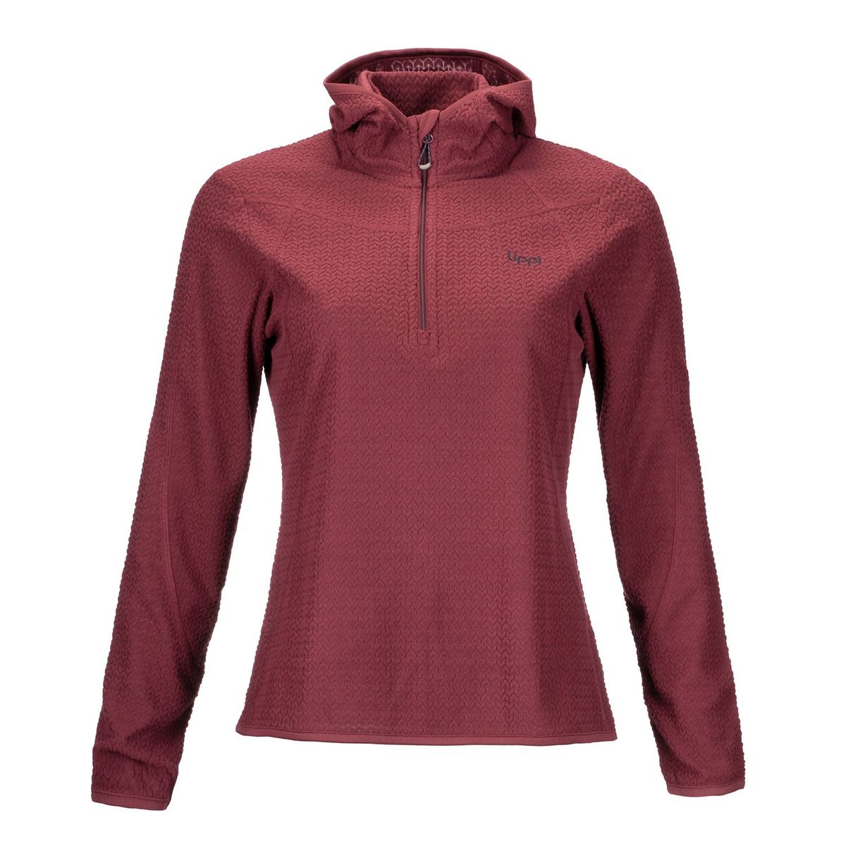 LIPPI - Poleron Mujer Jacaranda Nano-F 14 Zip Hoody Burdeo Lippi