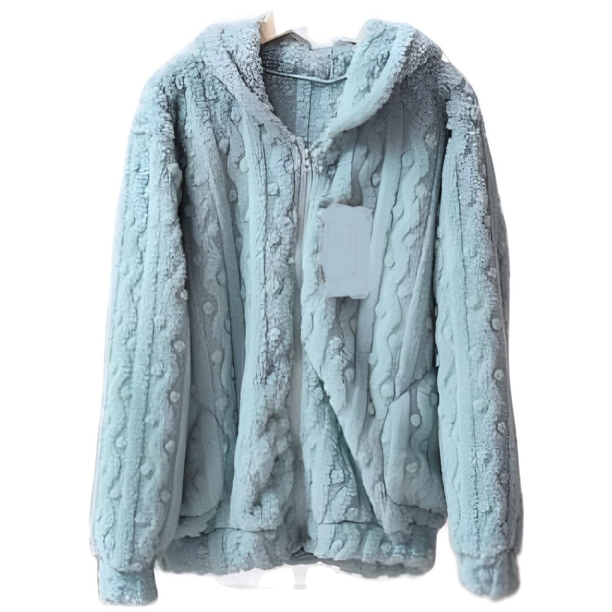 AGW - Pack 2 Polerón Trenzado Con Capucha Polar