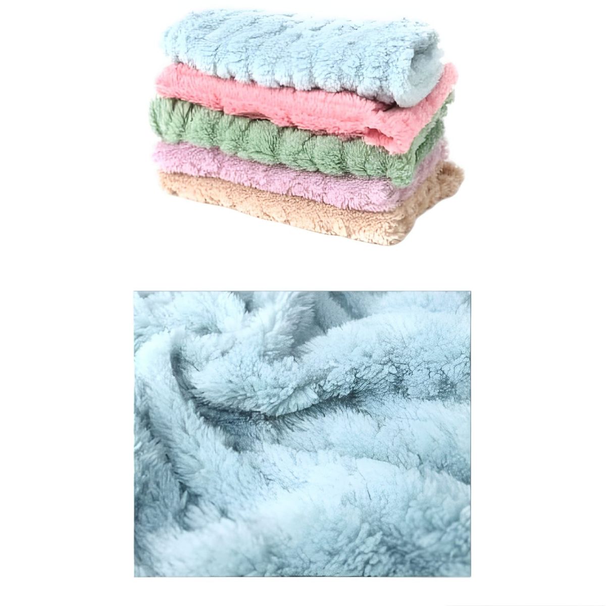 AGW - Pack 2 Polerón Trenzado Con Capucha Polar