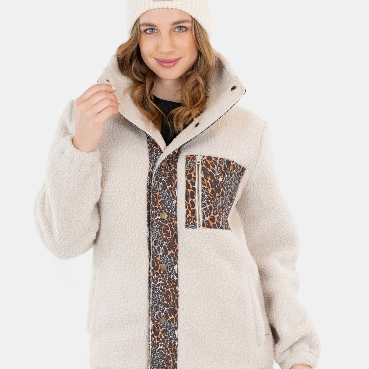 MAUI AND SONS - Poleron Chiporro Savannah Beige Mujer Maui And Sons