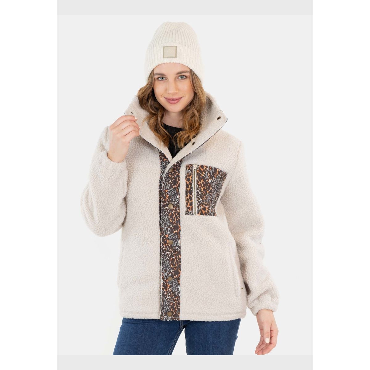 MAUI AND SONS - Poleron Chiporro Savannah Beige Mujer Maui And Sons