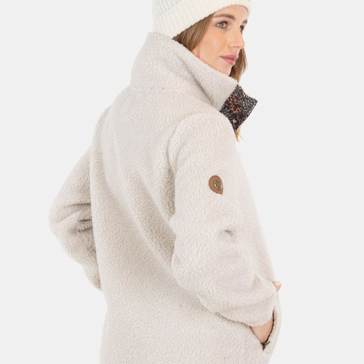 MAUI AND SONS - Poleron Chiporro Savannah Beige Mujer Maui And Sons