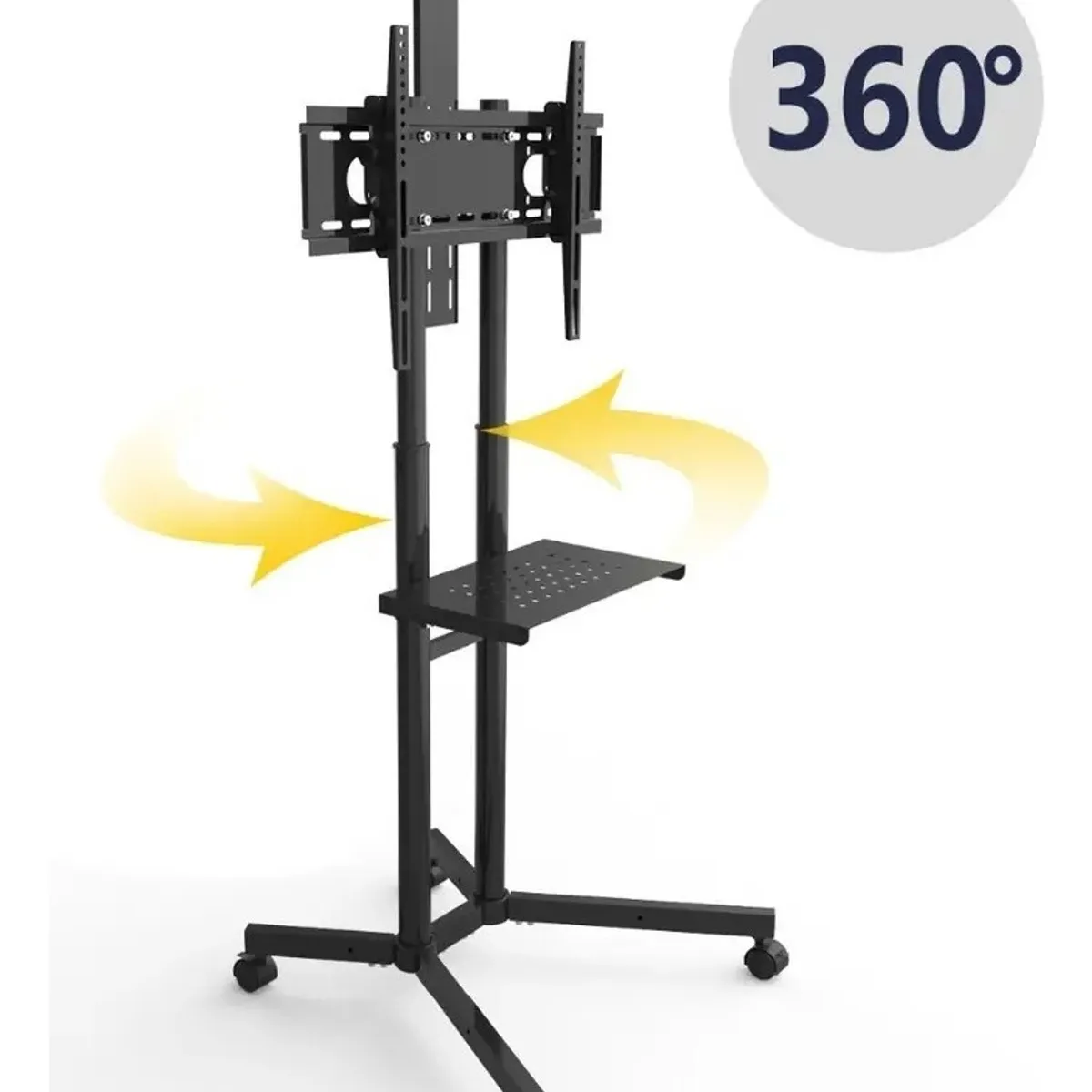GENERICO - Rack Soporte Con Ruedas Stand De Tv Móvil 32 A 70 Color Negro