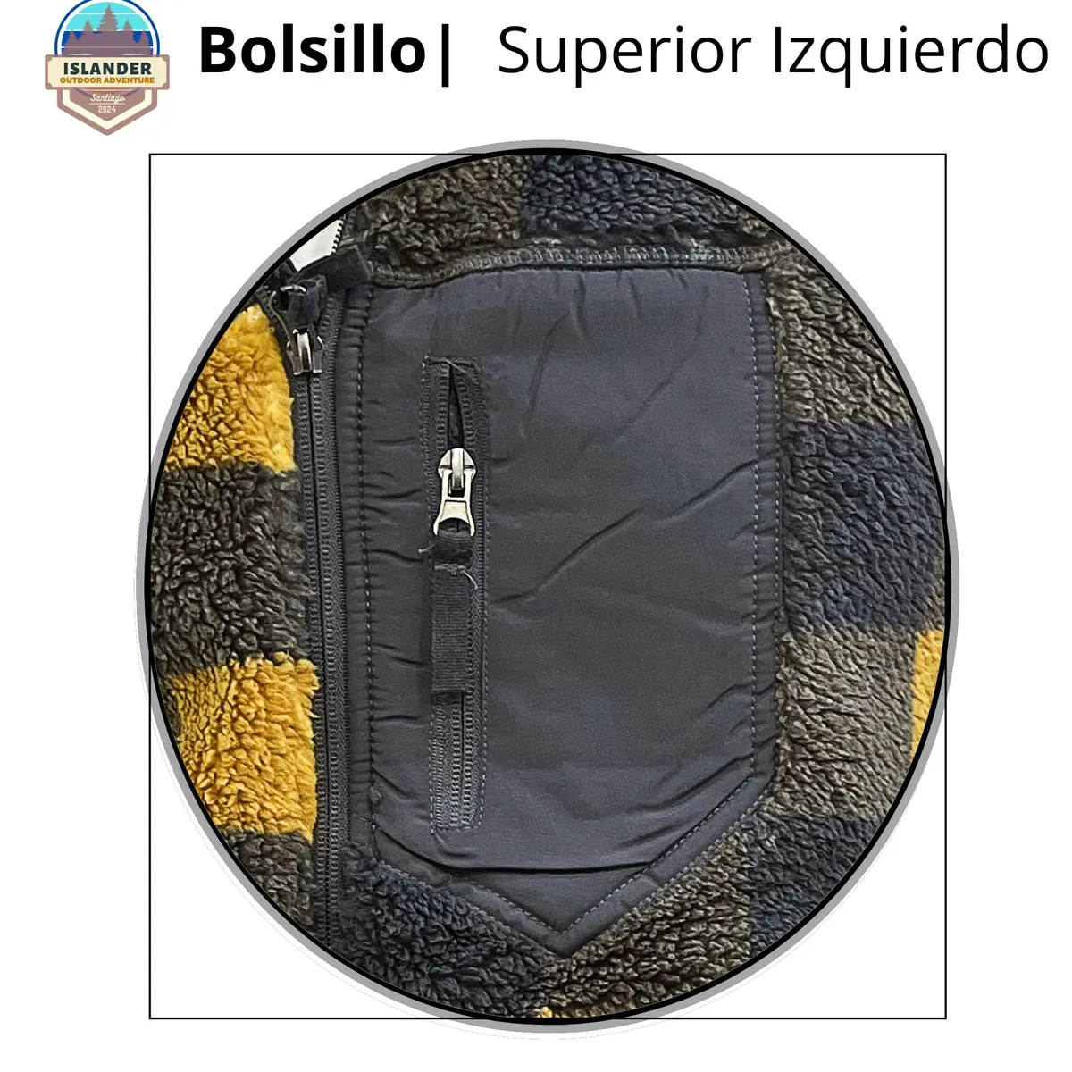 ISLANDER - Polerón -Sherpa- Estampado  - Cuadros -