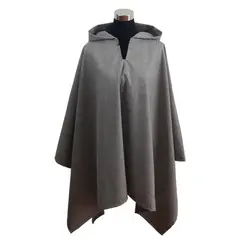 BELLAVISTA OVEJA TOME - Poncho Unisex Capucha - Largo - Gris Oscuro - Gris Oscuro
