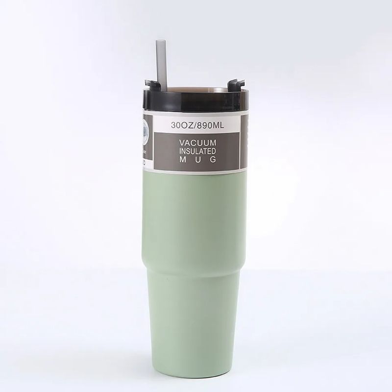 GENERICO - Vaso Termo MUG para bebida fría y caliente 890ML  Verde Agua