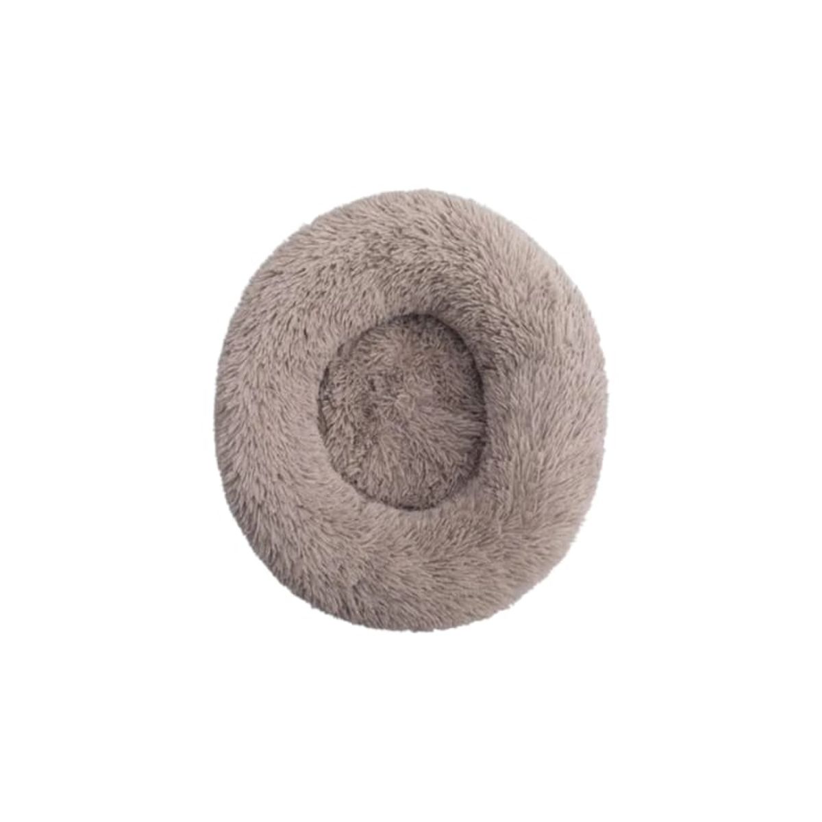 GENERICO - Camas Para Perros o Gatos 60cm Café Felpa Antiestrés