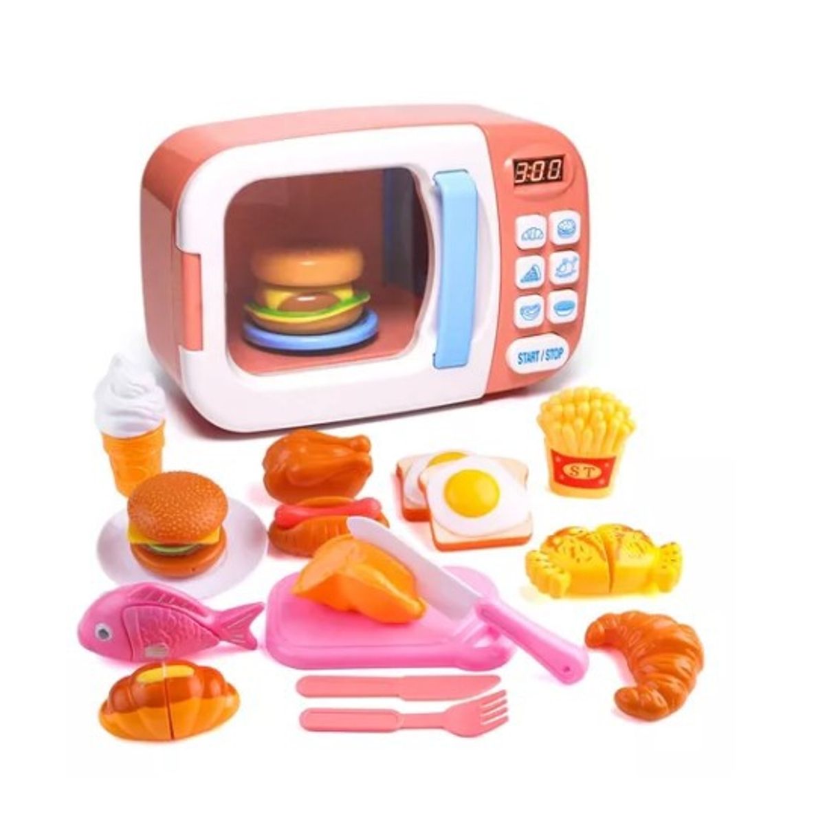 GENERICO - Juego De Microondas Juego De 31 Piezas De Cocina Para Niños