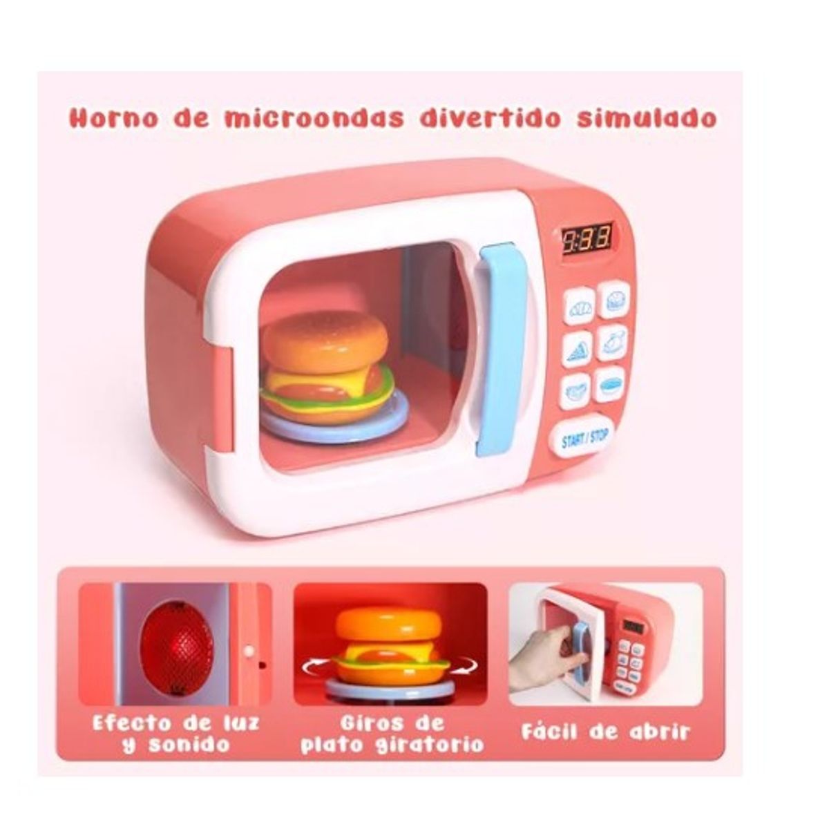 GENERICO - Juego De Microondas Juego De 31 Piezas De Cocina Para Niños