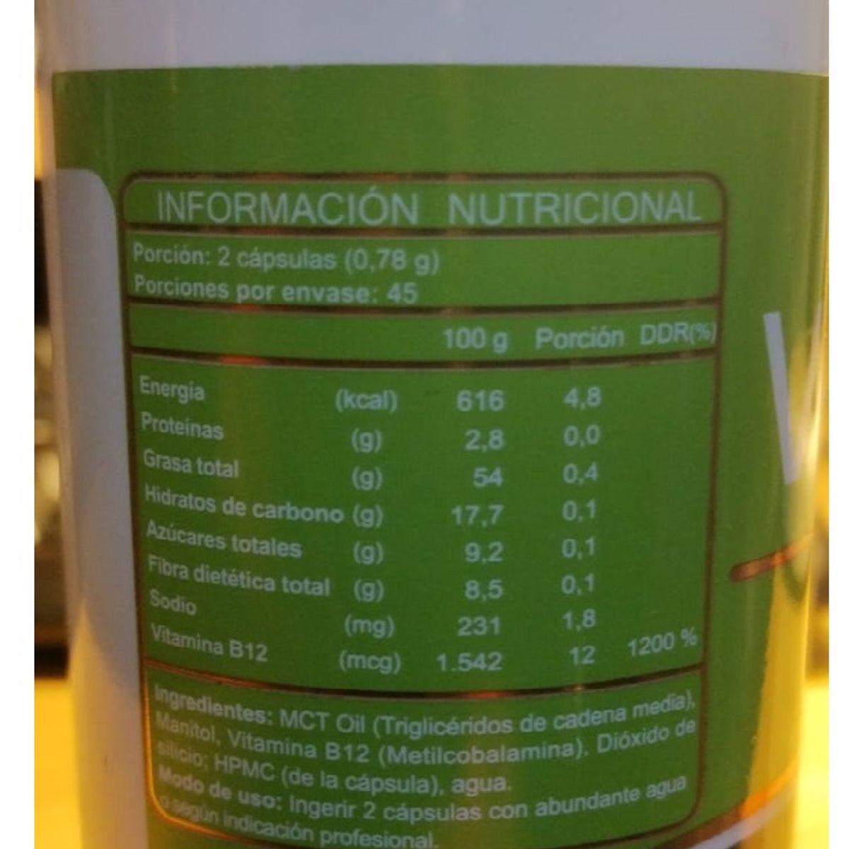 FNL - Vitamina Vegan B12  Fnl 90 Capsulas Vegetal